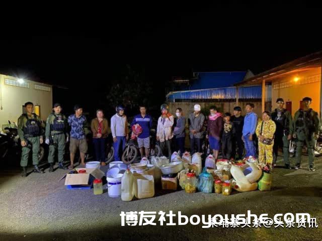 柬埔寨一团伙宾馆内制作假蜂蜜，连夜遭警方突袭逮捕！